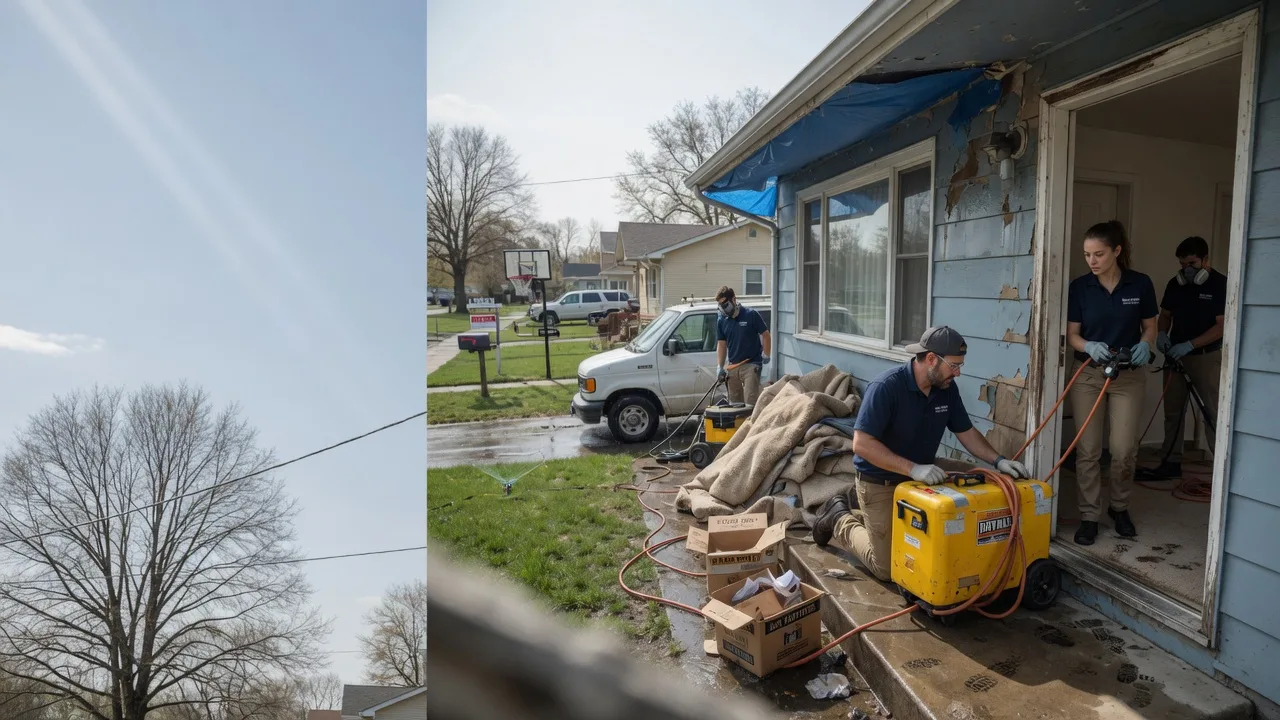 Basement Flood Cleanup in Walnut Hill, IL near me
